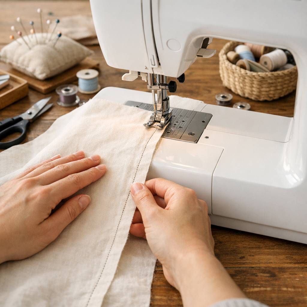 Comment apprendre à coudre droit sans tirer le tissu ?