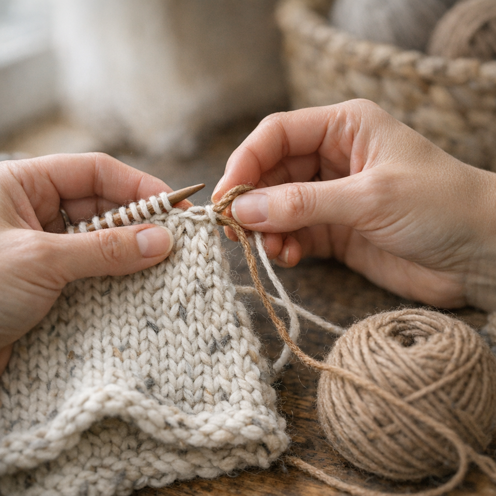 Comment Changer de pelote discrètement au tricot