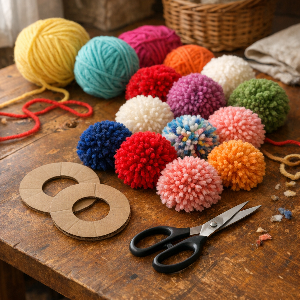 Comment faire des pompons avec de la laine en quelques étapes