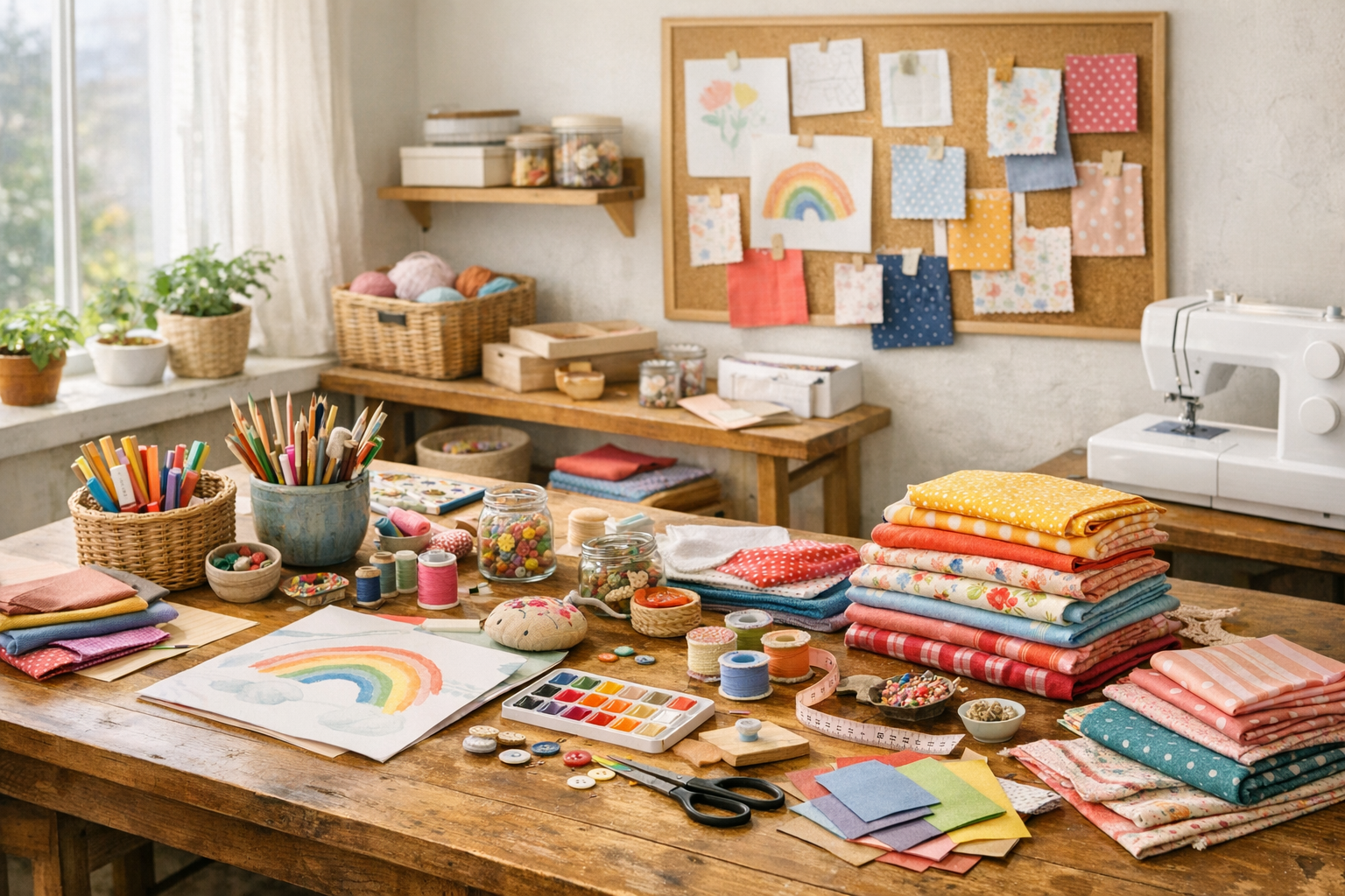 Créer un coin créatif familial à la maison