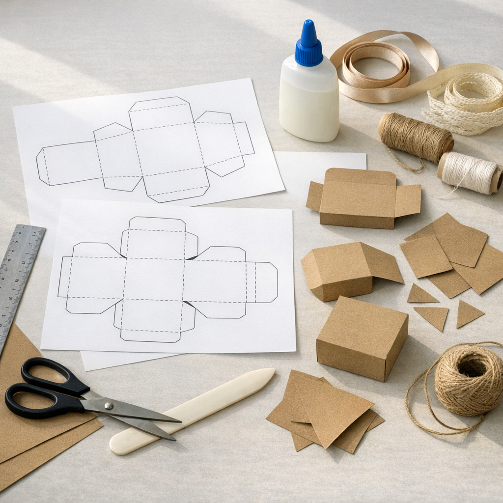 Un patron de boîte en carton à imprimer : 7 modèles utiles