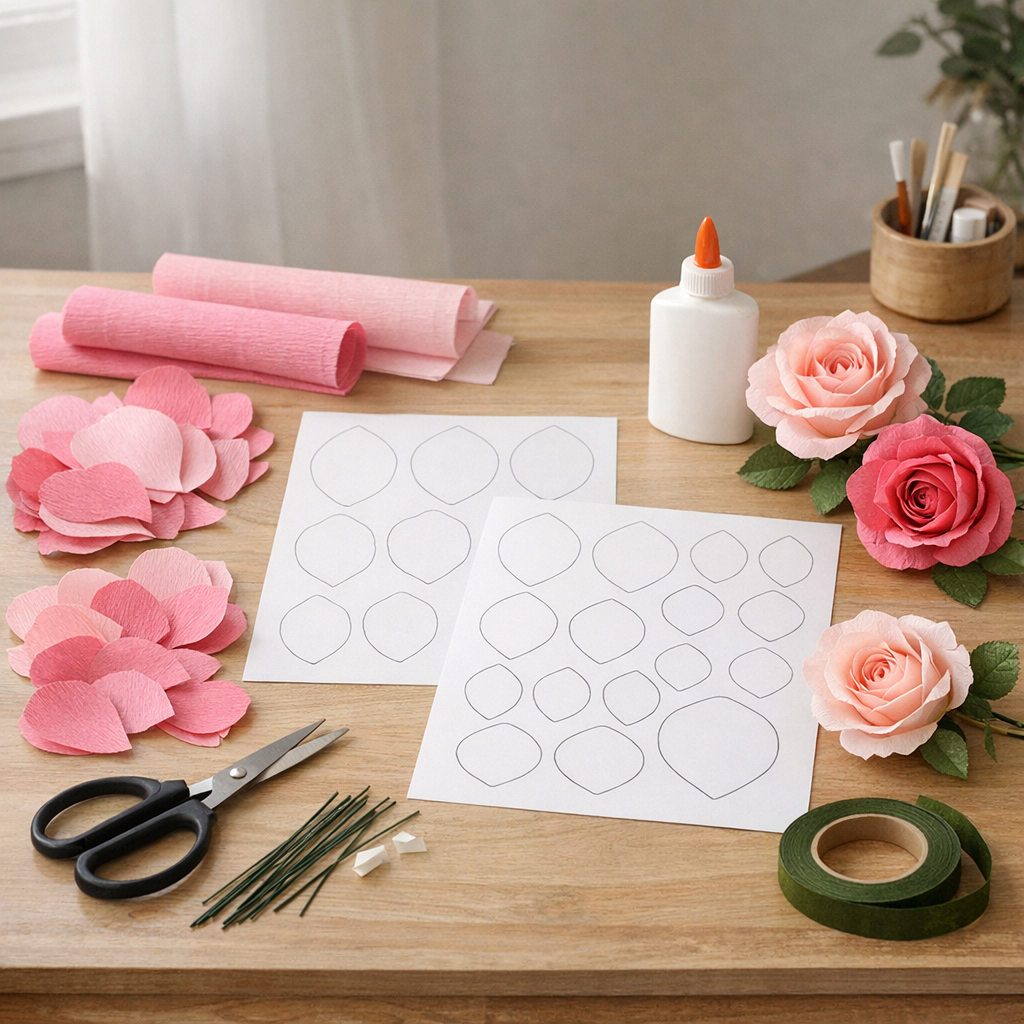 Un patron de Rose en papier à imprimer : 7 réglages qui changent tout