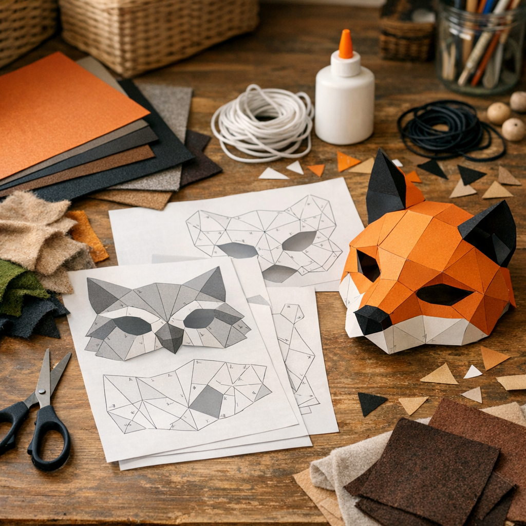 Quel patron Masque 3D gratuit choisir pour votre atelier ?
