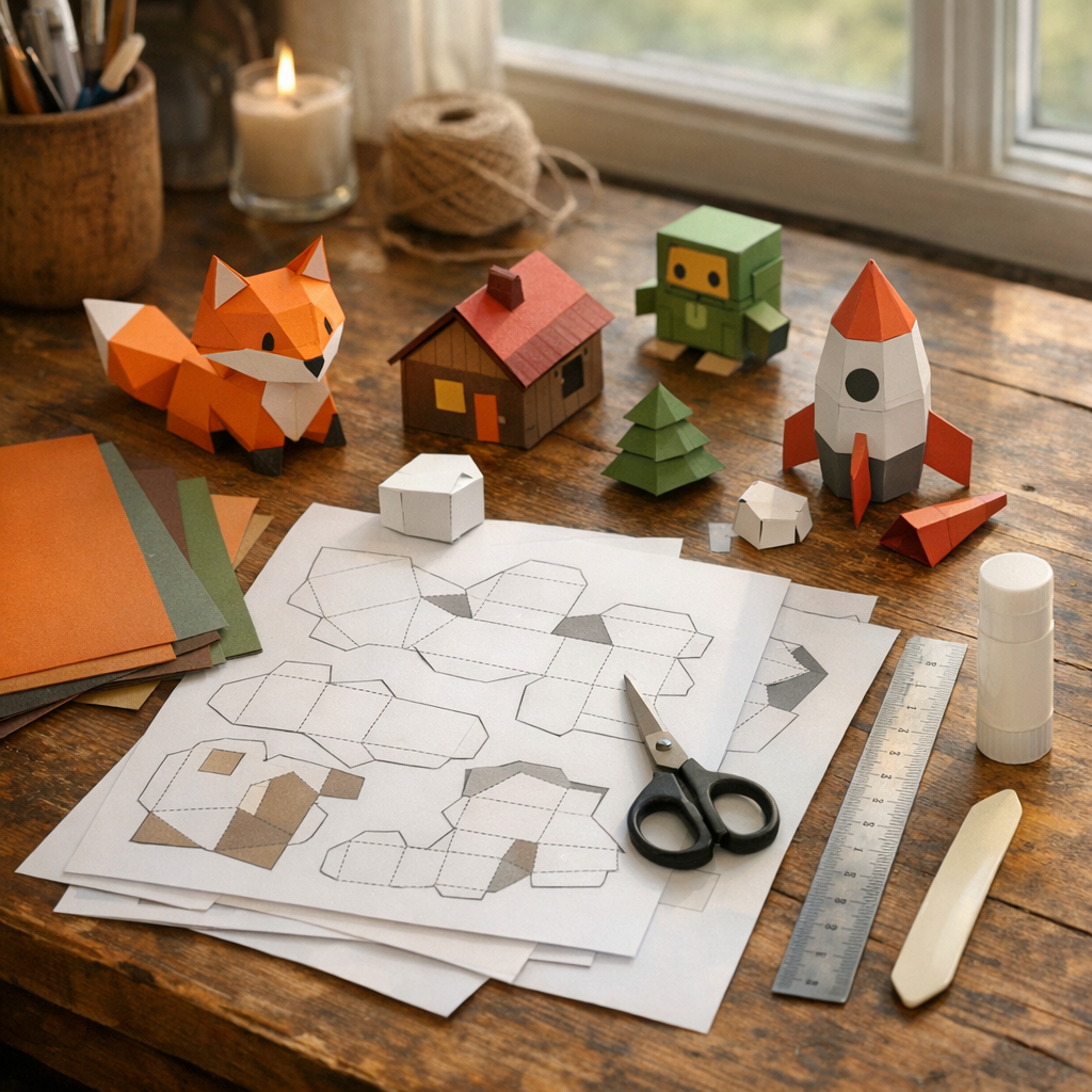 Un patron Paper toys se lit comme un patron de couture
