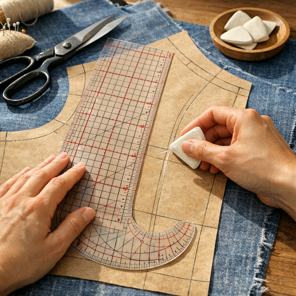 Comment utiliser une Règle Japonaise en Couture sans perdre de temps